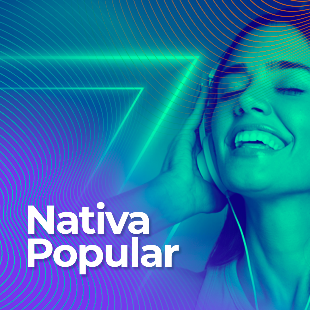 Card da rádio Nativa Popular